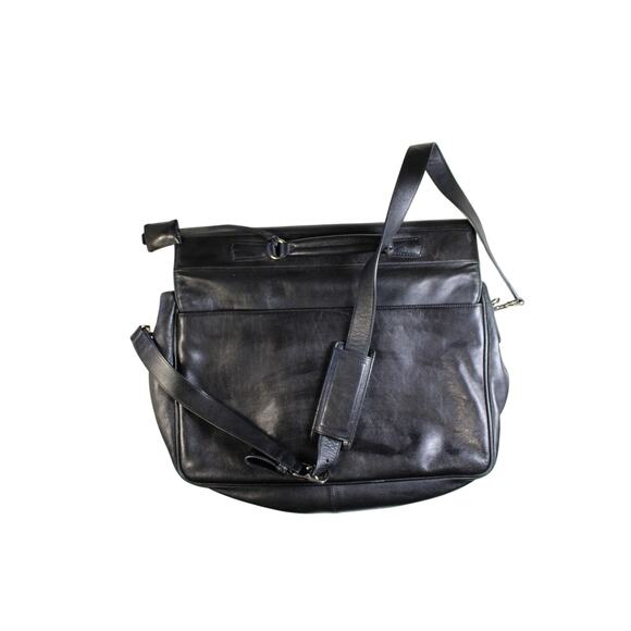 coach black leather messenger bag - Picture 9 of 11